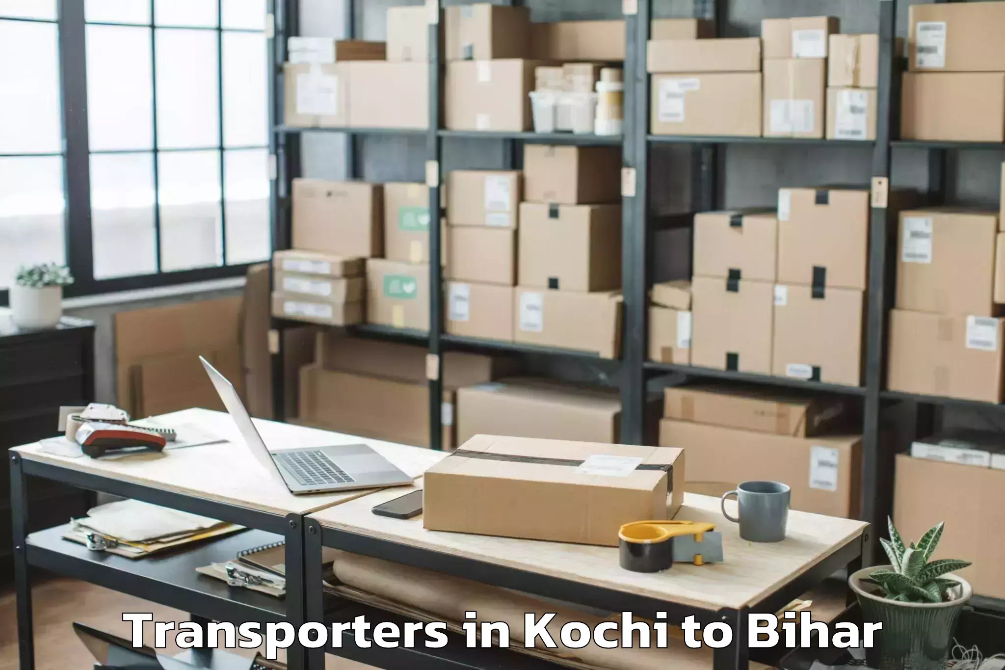 Top Kochi to Saraiya Transporters Available